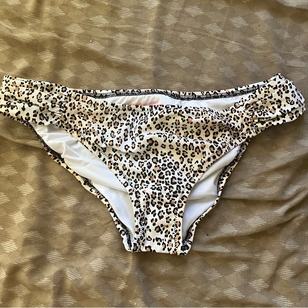 Victoria’s Secret The Knockout Bikini Bathing Suit Bottom Leopard L
